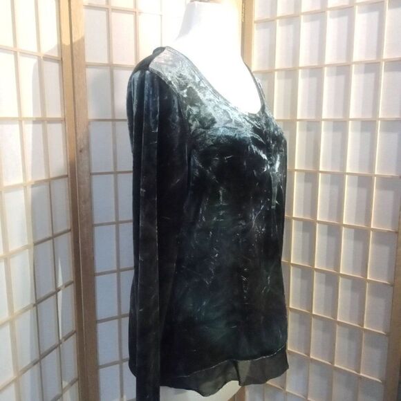 SimplyâVeraâVera WangâLgâCrushedâVelvetâTop - Picture 12 of 14